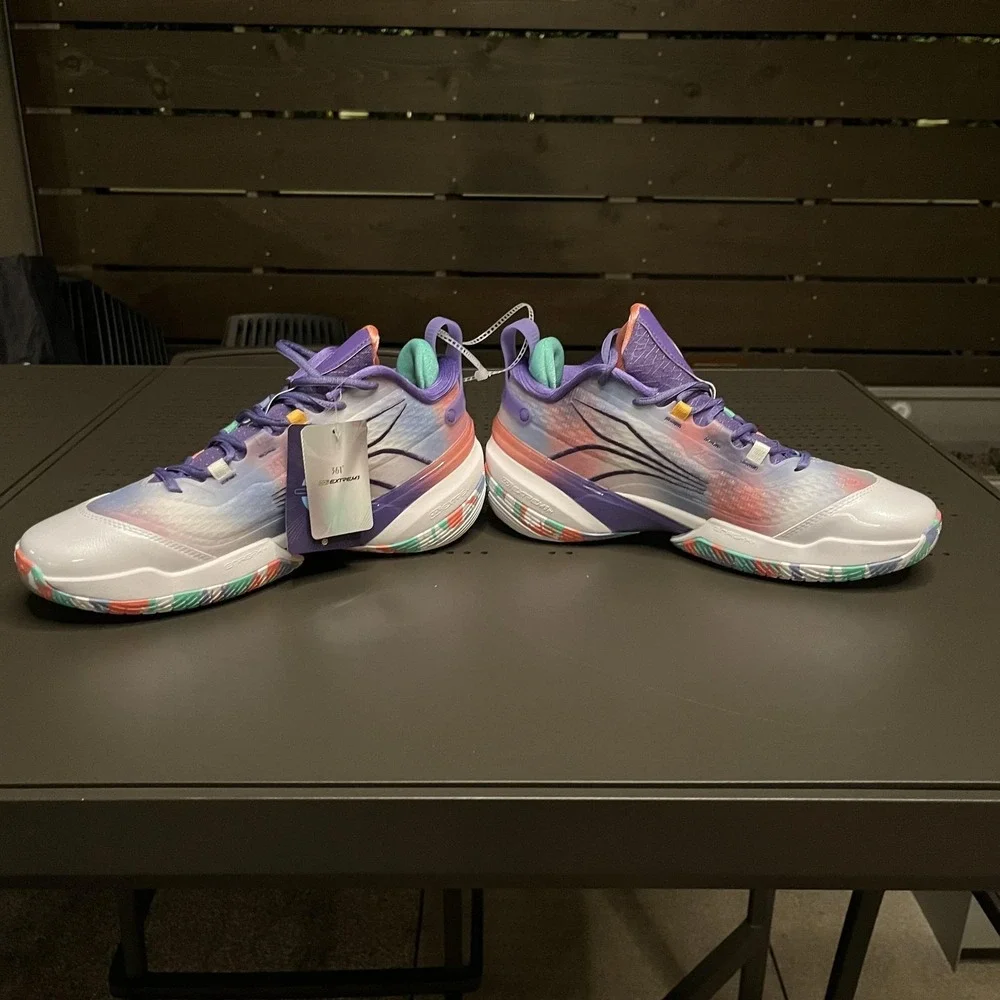 361° EXTREM3 ENRG-X Shoes Mens Size 10 Multicolor Basketball Low Top Sneakers
